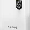 Tankless Hot Water Heater Electric, Ounfone 18KW 240V on Demand Electric Water Heaters Under Sink, Point of Use Water Heater with Built-in EMC Device, White