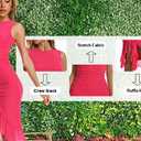 Huasemy Women Summer Casual Dress Sleeveless Mesh Dresses Large 