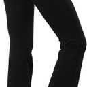 BUBBLELIME 29"/31"/33"/35" 3 Styles Women's Bootcut Yoga Pants Basic/Back Pockets High Waist Workout Tummy Control Flare (Large)