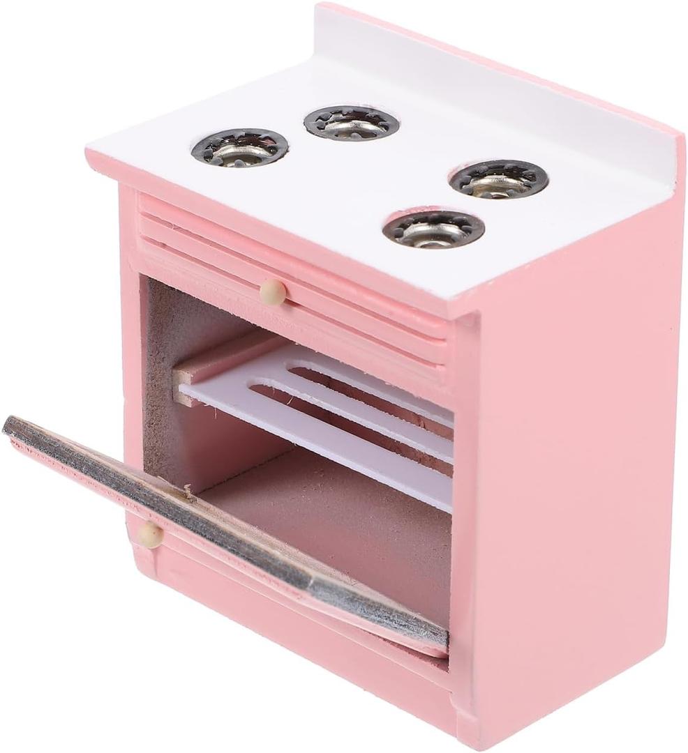 Toddmomy Miniature Kitchen Stove Model 1 12 Scale Dollhouse Furniture Cooking Stove Decoration for Mini House Accessories