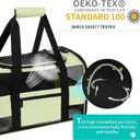 Soft Side Cat Carrier Airline Approved for Puppy Kitten Dog Carriers for Small Medium Cats Under 15lb, Collapsible TSA Approved Travel Pet Carrier, Green