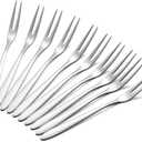 30 Pack Appetizer Dessert Forks, Stainless Steel Mini Salad Fruit Tasting Forks, 5.1inch Cocktail Forks Set for Birthday Party Wedding Restaurant