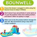 Inflatable Water Slide, Blow Up Water Slide with Climbing Wall, Water Slide for Kids Backyard with Basketball Hoop, Water Cannon and Splash Pool