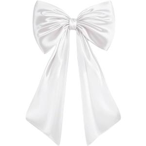 Large Bow Decor for Room, Large White Bow Birthday Party Backdrop, Wall and Door Decorations for Birthday, Wedding, Bridal Shower, Coquette Theme (White)
