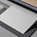 Aluminum Threshold Ramp for Doorways, 2-4" Rise Recommended (Max 6"), Portable Wheelchair Ramp for Home Steps, 550lbs Capacity Non-Slip Metal Handicap Ramp for Scooters, Walkers, Shed & Curbs 31"x25"