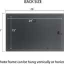 15x24 inch Picture Frame Solid Wood 15x24 Photo Frame 15x24 Poster Frame (A23B1524)