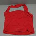 ForeFair Women Halter Neck Backless Crop Top Sexy Y2K Sleeveless Tank Top Open Back Slim Fit Tops L