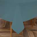 Majestic Giftware PVC Faux Leather Rectangle Tablecloths | (TCE14-54120) Light Green Waterproof & Spill Proof Dining Table Cover | Decorative Washable Tablecloth for Home, Kitchen, Party (54X120)