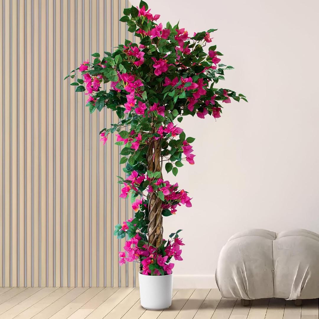5FT Tall Bougainvillea Artificial Tree for Indoor & Outdoor
