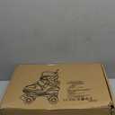 Kids Roller Skates for Boys Adjustable Roller Skates for Men Women Girls with 8 Wheels Lighting for Indoor Outdoor Quad Skates, Size M 35-38