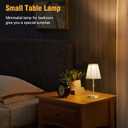 3000mah Battery Powered Lamp for Home,Small Cordless Lamps Rechargeable,3 Color Temperature 5W LED Touch Lamp Battery Operated Table Lights,Wireless Lamps for Tables,Kitchen,Living Room (Gold,H11)