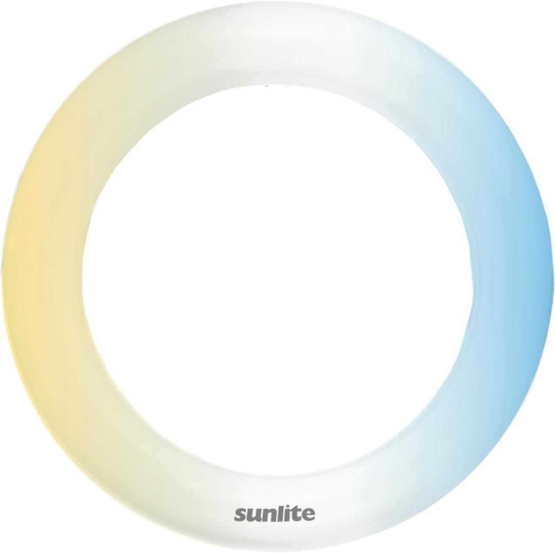 Sunlite 8" T9 LED Circline Bulb, 11W, 120-277V, Non-Dimmable, 1100 Lmns, G10Q 4-Pin Base, CCT Selectable 30K/40K/50K/65K, ETL Listed LED Replacement for Fluorescent Circline, Ideal for Ceiling Lights