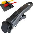 Removable Pot Handle, Universal Pan Handle, Replacement for Pots and Pans, Fits All Cookware, Includes Spatula Rest & Drip Pad, Durable & Heat-Resistant, Black