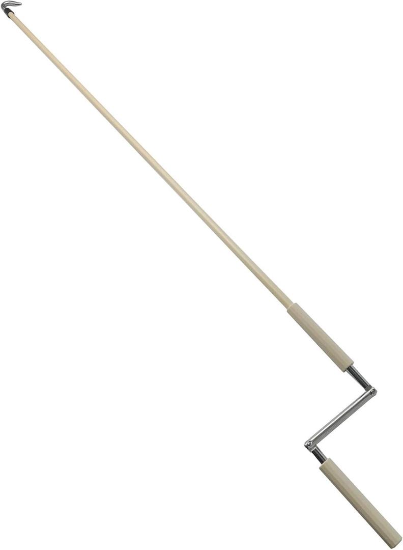 Premium Heavy-Duty Metal Crank Wand 48in - Universal Replacement for Sun Shades & Roller Blinds. Effortless Installation Tool for Sunroof Shades,Blinds(Beige)