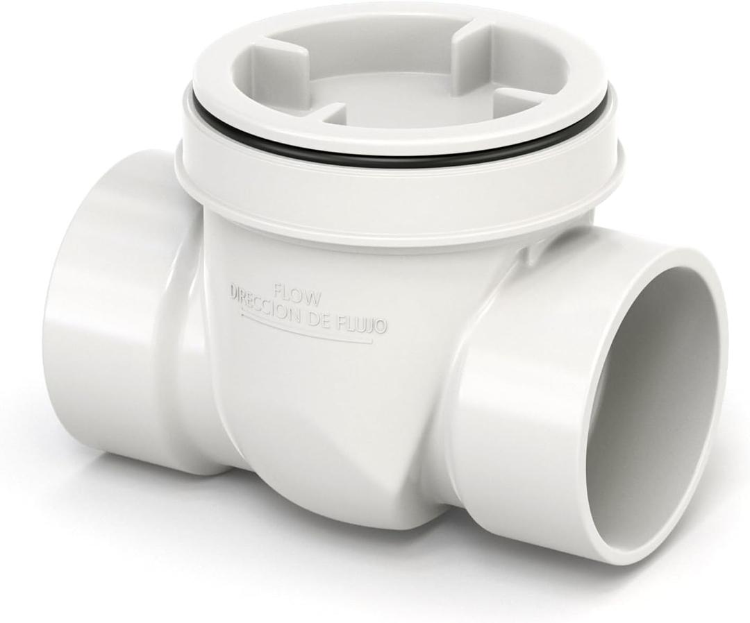 GASHER 3" PVC Backflow Preventer Valve, Sewer Check Back Flow Preventer Drain Backflow Preventer Valve for a Variety Of Drainage Systems