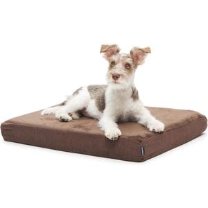 Barkbox Orthopedic Dog Bed | Comfortable Memory Foam Mattress for Joint Relief | Head and Neck Support Waterproof with Non Skid Bottom | Calming Durable Bed with Washable Cover | Small, Espresso