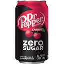 2 x Dr Pepper Cherry Zero Sugar Soda, 12 fl oz cans, 12 pack (EXP 07/18/26)