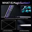 Peslv Privacy Screen for MacBook Pro 14 Inch (2021-2026, M1, M2, M3, M4, M5), MagicSuction Removable Anti Spy Black Protector, Glare Blue Light Filter for Mac Laptop Computer