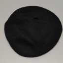 French Berets Hat Premium Cashmere Beret Pearl Decorative Elegant Church Wool Hat for Women Solid Artist Hat (Black)