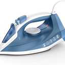 IRONDAY Steam Iron for Clothes Fast Heating, 1200W Iron with Non-Stick Ceramic Soleplate, Self-Cleaning, Burst of Steam, Spray Mist, 7.03oz Water Tank Ironing Clothes for Home, Blue