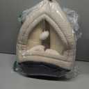 Bedsure Cat Beds for Indoor - 2 in 1 Cat Cave House Tent for Kittens and Small Pets with Removable Washable Cushioned Pillow, Foldable Kitten Hideaway with Non-Slip Bottom, Beige, 16 inches