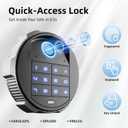 Small Biometric Safe, 0.8 Cuft Fingerprint Safe Box with Fireproof Bag, Caja Fuerte Para Dinero with Silent Mode, Backlit Keypad, Anti-Theft, and LED Light, 9.813.89.8 IN