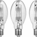 Bluex Bulbs (3 Pack MH400/U/MOG 400W Metal Halide Bulb Mogul Base (E39) - ED28 Clear M59/E HID Lamp 36000 Lumens