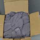 100% Cotton Muslin Blanket Large 50" x 70", 6 Layers Breathable and Lightweight Cotton Throw Blanket for Bed and Couch, Soft Quilt Bedspread, Gauze Blanket for Adults All Season, Grey (03 - Medium Grey)