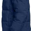 HFX Men's Hooded Jacket with Zipped Chest Pockets, Water and Wind Resistant (Midnight)