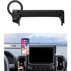 MaserWeller Car Phone Holder for Ford Bronco Sport 2021-2024 Accessories 8-Inch Screen Fixed Clip, 360° Rotation Phone Mount Compatible with MagSafe, Cell Phone Holder That Does Not Affect Air Vent