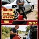 3.2 GPM High Flow Electric Fuel Transfer Pump - Cordless Auto-Stop Battery/USB Powered Siphon Pump, Fits for Gas/Oil/Diesel Can Jug Tank