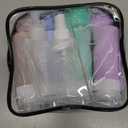 ME.FAN 18 Pack Travel Bottles for Toiletries, TSA Approved Silicone Portable Size Bottle, Refillable Cosmetic Container Kits for Conditioner, Shampoo, Lotion, Face Cream - Pink