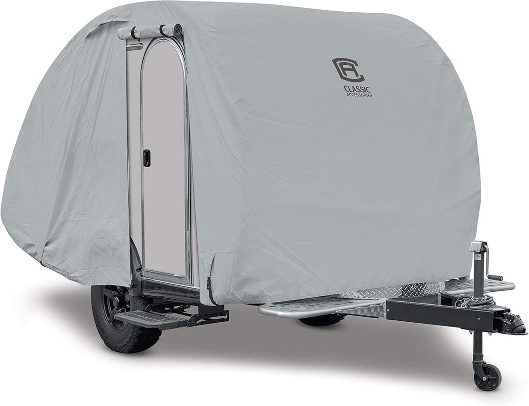 Classic Accessories Over Drive PermaPRO Teardrop Trailer Cover, Fits 8' - 10'L x 5'W Trailers