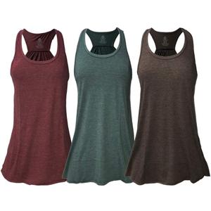 Womens Flowy Racerback Tank Top Lightweight Athletic Sleeveless Workout Gym Shirt Regular & Plus Pack of 3 XL