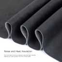 Headliner Fabric Suede Car Upholstery Fabric Replacement with Foam Backing Interior Replacement DIY Repair Material(Black, 80 * 60')