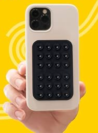 Classic - Silicone Suction Phone Case + Adhesive Mount - Hands-Free, Strong Grip Holder for Selfies & Videos, IPhone 15 Pro Max