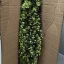 Vlorart 32" Faux Round Boxwood Wreath, Artificial Large Boxwood Wreath Front Door Wreaths Artificial Spring Summer Greenery Hanging with A Plaid Bow for Villa Wall Hanging Window Wedding Party Decor