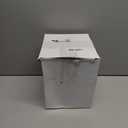 Pebble & Stem White Metal Canister Set for the Kitchen Counter, Food Canister Set of 4, Airtight Lids, Sugar and Flour Containers for Countertops, Coffee and Tea Storage, Farmhouse Decor