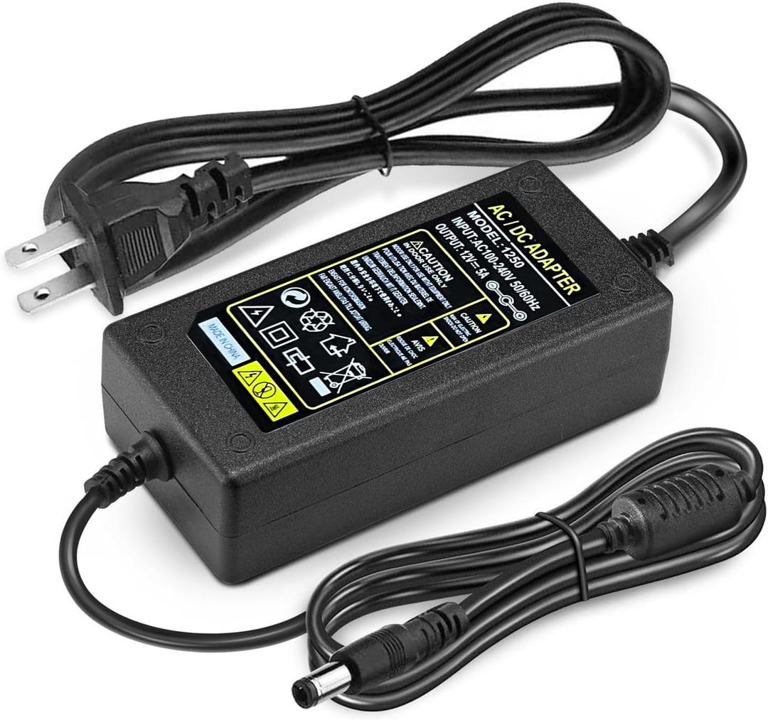 Replacment for Sceptre Monitor Power Cord 12V 5A AC Adapter for Sceptre EC Series 32" 30" 27" 24" 22" 20" 19" 15" E248W E225W E205W E275W E209W Monitor Power Supply Cord Charger & More 12V 5V 4A 3A 2A