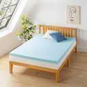 Best Price Mattress 3 Inch Ventilated Memory Foam Mattress Topper, Cooling Gel Infusion, CertiPUR-US Certified, Dorm Essentials, Queen