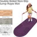 Non-Slip Jump Rope Mat Shock Absorption Rope Skipping Mat for Adults & Children Home Indoor Workout Exercise Mat