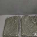 24 Inch Extra Long Oven Mitts Heat Resistant Cotton Lining Oven Thick Gloves Kitchen Food Service Mittens for Pot Holders Cooking Baking BBQ (24 Inch Green -1pair)