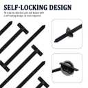 100PCS Car Nylon Universal Cable Tie Buckle with Pin & Button,Self-Locking Push Mount Zip Ties for Fixing Cables,Bumper on Vehicles,Car Accessories Zip Ties Rivet for Auto Fixing