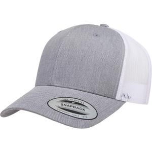 Yupoong Men's YP Classic Trucker Cap, OSFA (Heather/White)