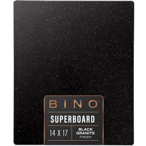 BINO Cutting Board | BPA-Free Chopping Board | Cutting Boards for Kitchen Durable, Large Surface, Multipurpose, Dual-Sided, Dishwasher Safe | Charcuterie Accessories | Home & Kitchen Utensils (Black Granite)