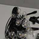 Brightown 108FT Solar String Lights Outdoor with Remote and 52 LED Shatterproof Bulbs, Dimmable & Timable, 3 Light Modes, Solar Patio String Lights Outdoor for Cafe, Garden, Deck, Outside Wedding