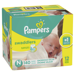 Pampers Swaddlers Newborn Diapers Size N 140 Count