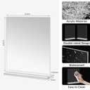 Acrylic Picture Frames 8x10 inches, 4 Pack Clear Plastic Picture Frames Holder Standing,8x10 Double Sided Picture Desktop Display for Photo Home Office -Vertical
