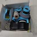 AsFrost Upgraded Interactive Cat Toy for Indoor Cats, Auto/Manual Control DIY Cat Feather Mouse Toy Treadmill for Bored Kitten Puppy Play Chase Run Exercise Hunting Mental Stimulation-Sky Blue