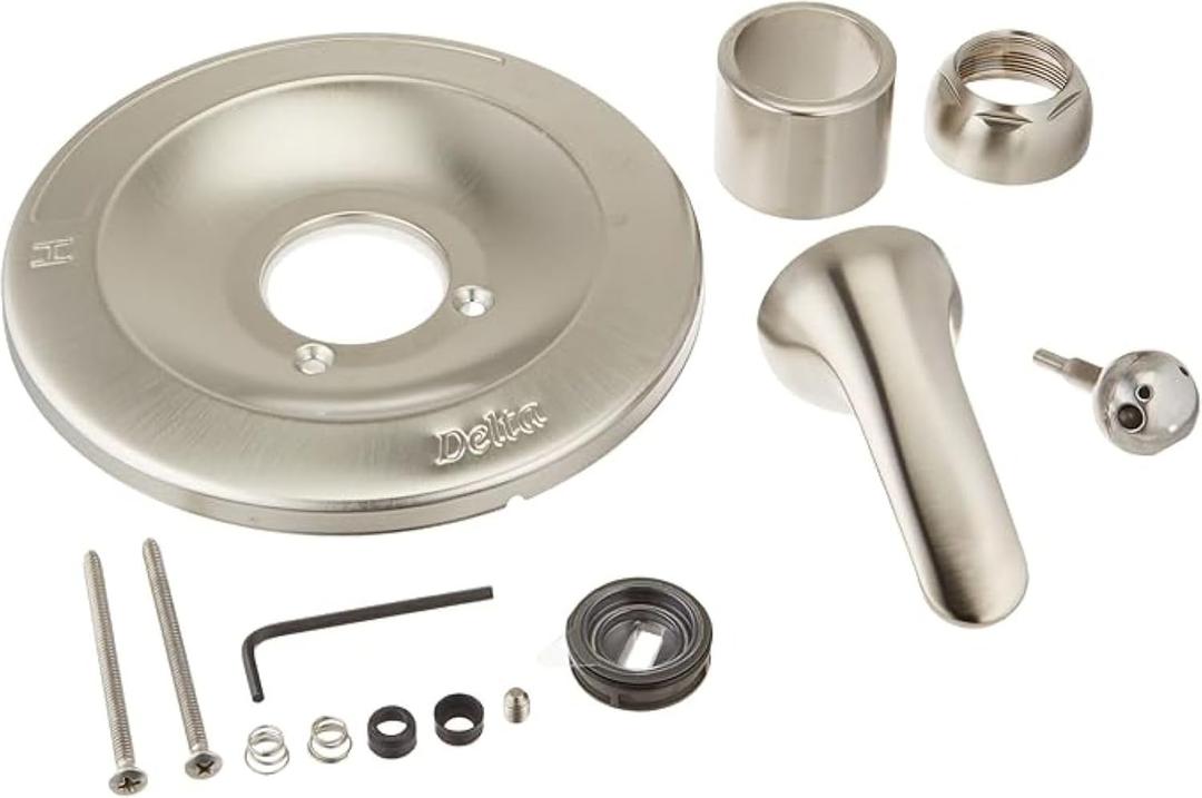 Delta Faucet Shower Handle Renovation Repair Trim Kit for Delta 600 Series Tub and Shower Trim Kits, Stainless RP54870SS